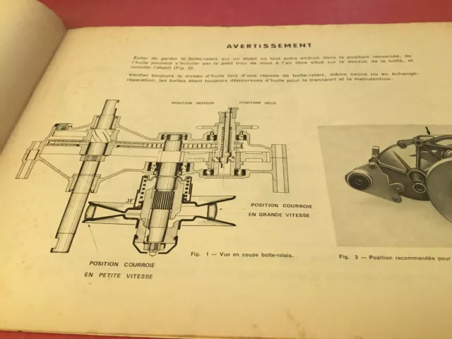 Motobécane Mobylette SP94TT SP93 L92 L75N 99 boite relais manuel revue technique 3