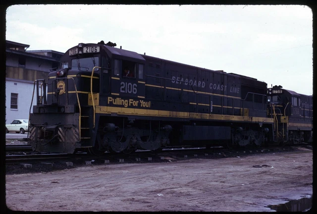 Original Rail Slide - SCL Seaboard Coast Line 2106 Uceta 1-1974