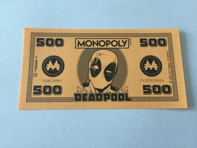 Lot De 5 Billets De 500 Monopoly Football Top Clubs - Parker Hasbro 1999, Occasion