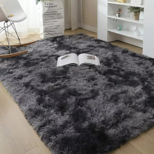 Flauschige Teppiche rutschfester ZOTTIGER TEPPICH superweiche Teppichmatte Wohnzimmer Boden Schlafzimmer
