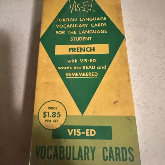 Vis-Ed French vocabulary cards for language students complete