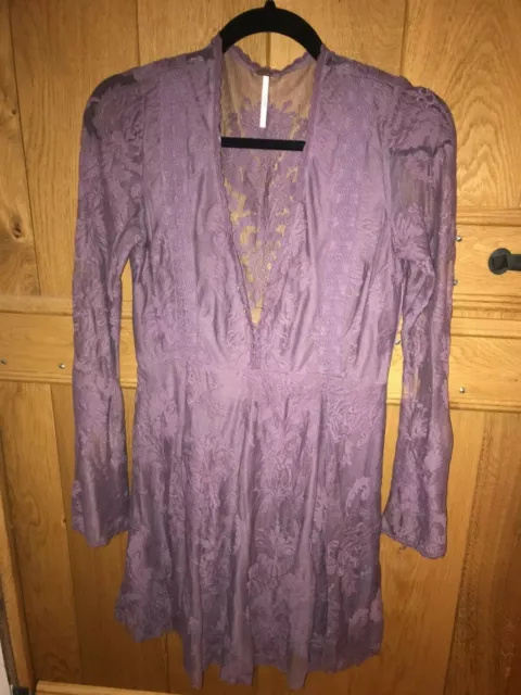 Free People Ladies Lace long sleeve dress size 8