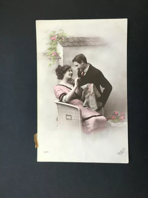 Carte Postale Ancienne de 1923 - Couple