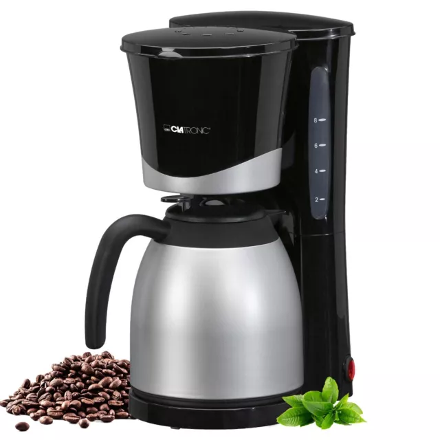 Clatronic Thermo-Kaffeeautomat KA 3327, 8-10 Tassen Kaffee (ca. 1 Liter), NEU