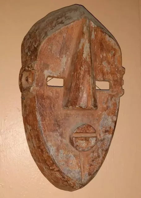 African Grebo Mask Wood Carving Dance Headdress