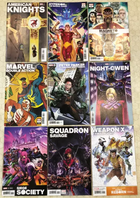 HEROES REBORN Set of 9 One-shots (2021) w variants set (Marvel Comics)!!