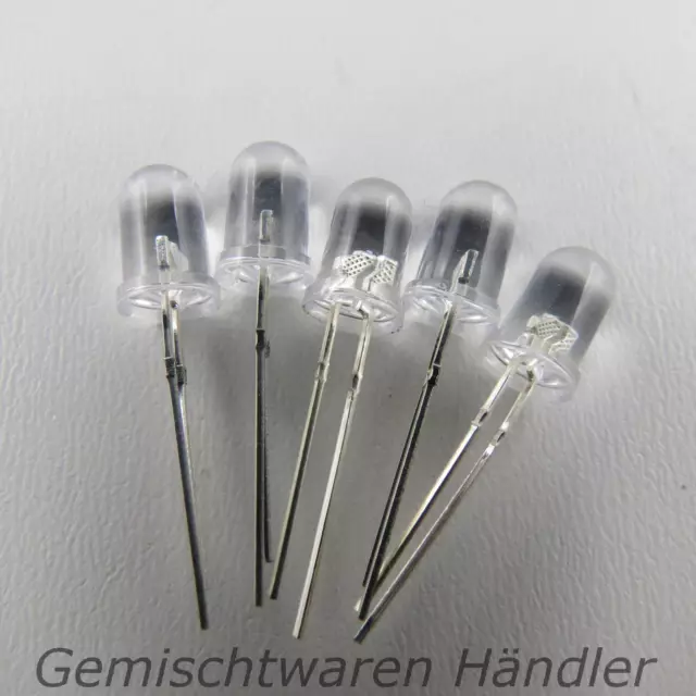 LEDs 5mm RGB 2 Pin Farbwechsel SCHNELL BLINKEND auto LED REGENBOGEN 50Stck.