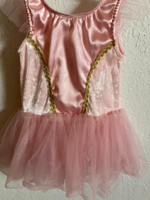 GYMBOREE Toddler Girls Pink Tutu Ballerina Outfit/ Costume/Leotard  ~~sz 3-4~~