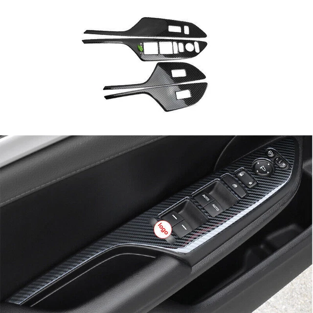 4 Caches Vitre En Fibre Carbone Pour Hyundai Santa Fe (2019-2022) – Style Et Protection Intérieure