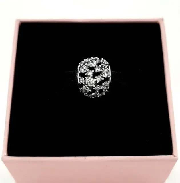 Genuine Pandora Sparkling Round Openwork CZ Charm 799225C01 FREE DELIVERY