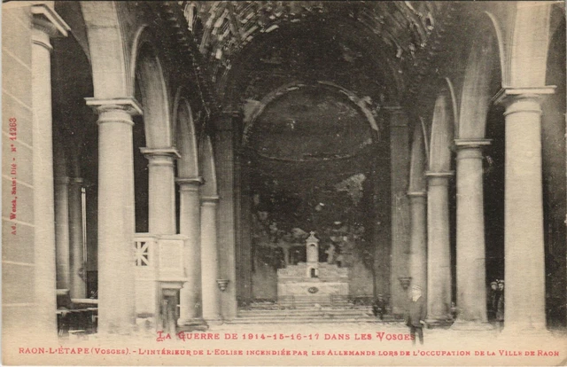 CPA AK Militaire - Raon-l'Étape - Interieur de l'Eglise - Ruines (697093)