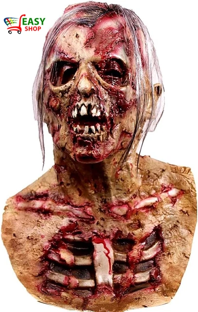 Walking Dead Full Mask, Resident Monster Mask, Zombie Costume Party Gomma Masche