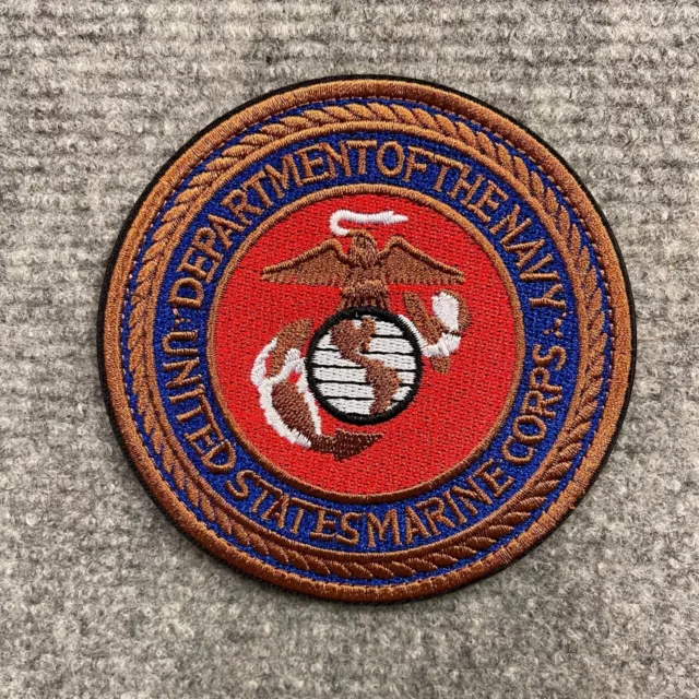 United States Marine Corps USMC Morale Patch Embroidered Hook Backed Badge, USN