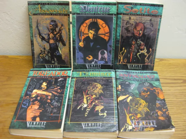 Lot of 15 Vampire the Masquerade Clan Novels 1-13 + Anthology Paperback  Gehenna