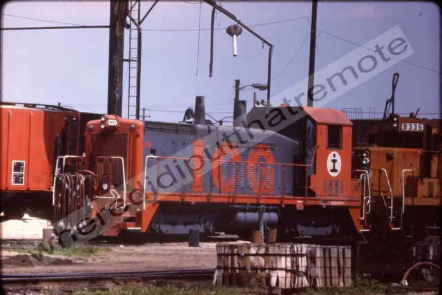 Original Slide Illinois Central Gulf ICG 1451 EMD SW14 Jackson MISS 6-8-83