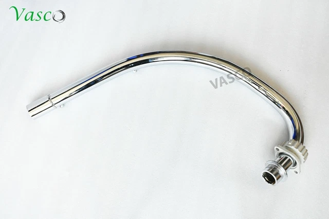 Universale 7805 Auto Doppia Doppia Punta di Scarico Trim End Tubo Coda Sport Silenziatore In Acciaio Inox Cromato