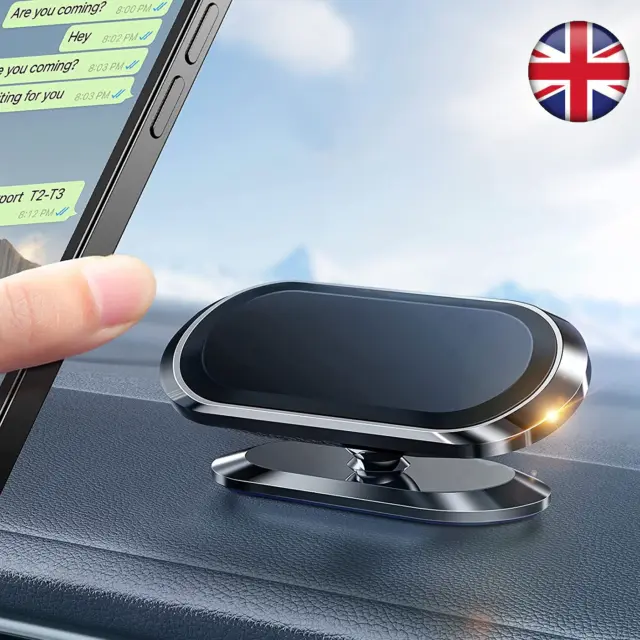 Universal Magnetic Car Mobile Phone Holder Dashboard Mount 360° Rotating