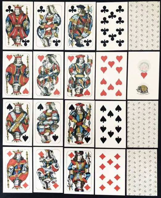 Österreich Spielkarten Austrian playing cards Spiel game C.Titze & Schinkay 1885