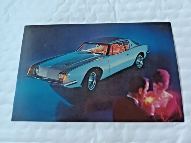 1963 Studebaker Avanti Dealer Advertising Postcard