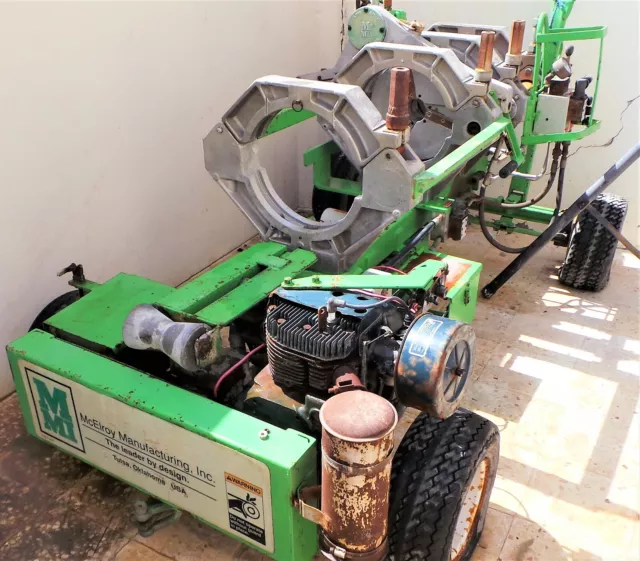 McElroy Pipe Fusion Machine with Heating Iron #9213800-2