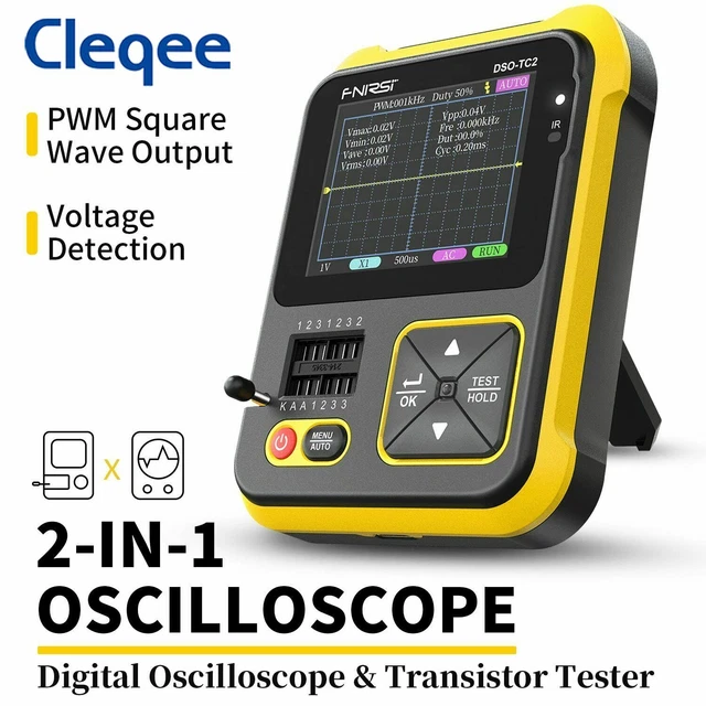 DSO-TC2 200 kMHz tester transistor oscilloscopio digitale portatile 2,5 ms/s