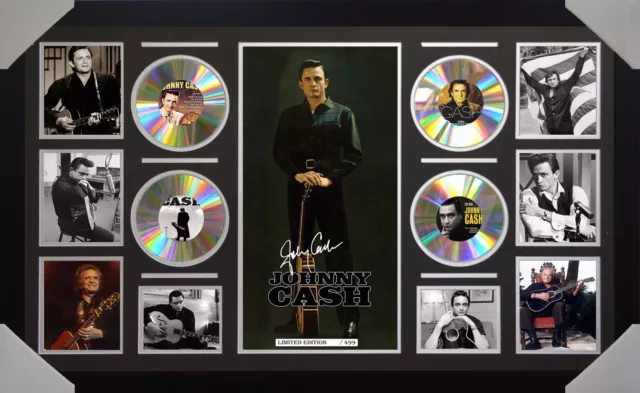 Johnny Cash 4 CD Signed Framed Memorabilia LTD  Large - Multiple Variations - V1 3