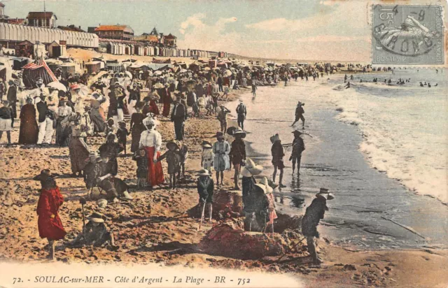 CPA SOULAC-sur-MER Côte d'Argent La Plage (141645)