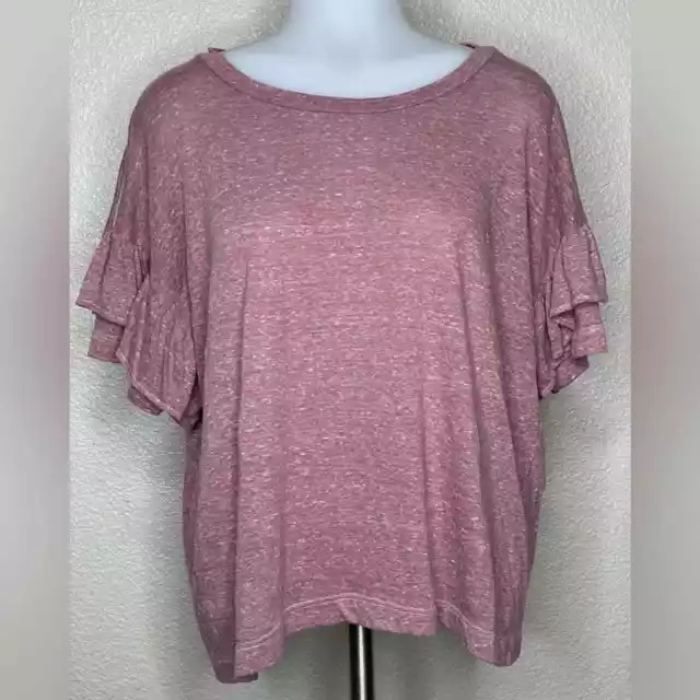 Current/Elliott Ruffle Roadie Top Size 1