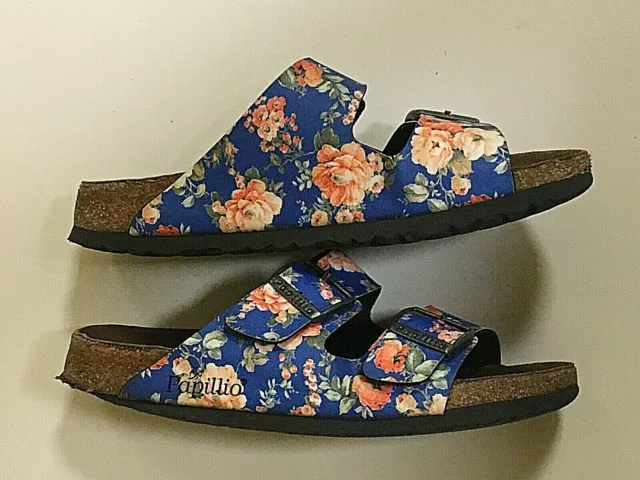 CHAUSSURES FEMMES BIRKENSTOCK Papillio Bleu Floral Arizona 39
