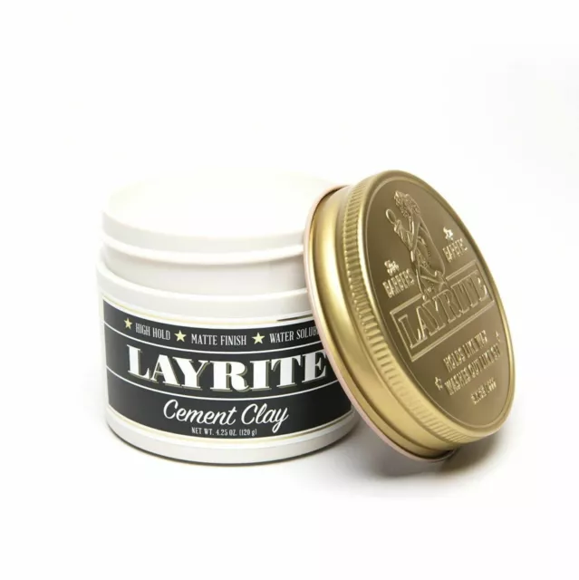 NEW LAYRITE CEMENT CLAY Barber Hair Styling Product 120gm WA Metro Only