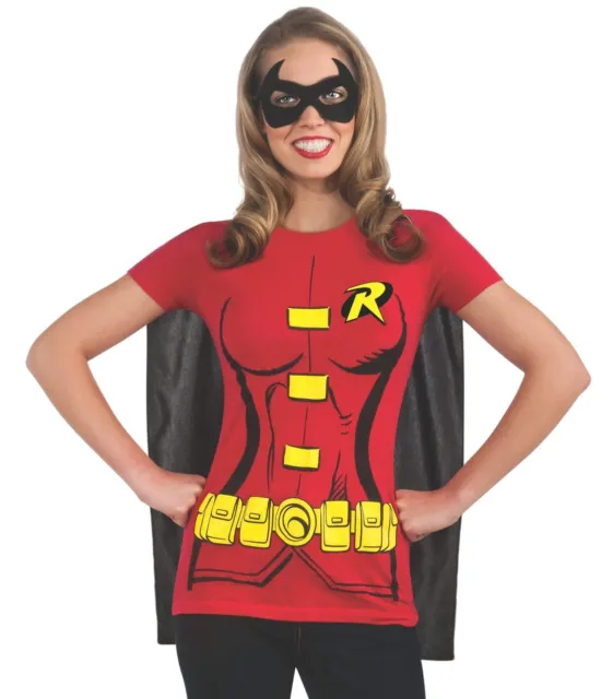 Rubie's Official DC Comic Robin T-Shirt Set, Adult Instant Costume Kit, T-shirt,