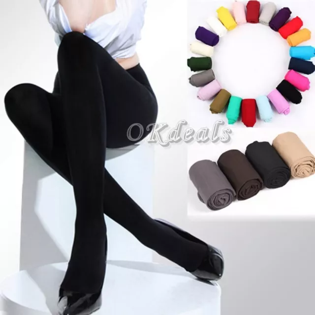 HOT Women Thick 120D Footed Socks Opaque Tights Stockings Pantyhose