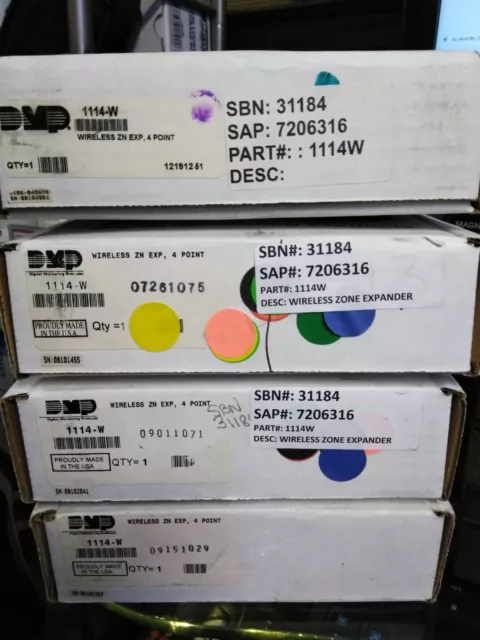 New 4X Dmp 1114W Wireless Zone Expander Units - Outfit Whole Office, Restaurant!
