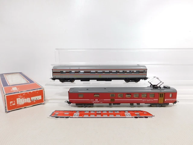 Lot 5 Wagons Lima – Voyageurs, Restaurant, Lits, SBB CFF, échelle HO, Boîtes D'origine