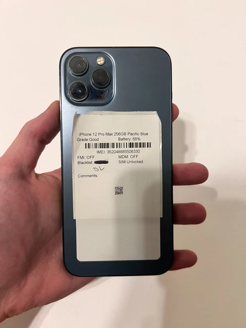 APPLE IPHONE 12 Pro Max 256GB Pacific Blue (Unlocked)