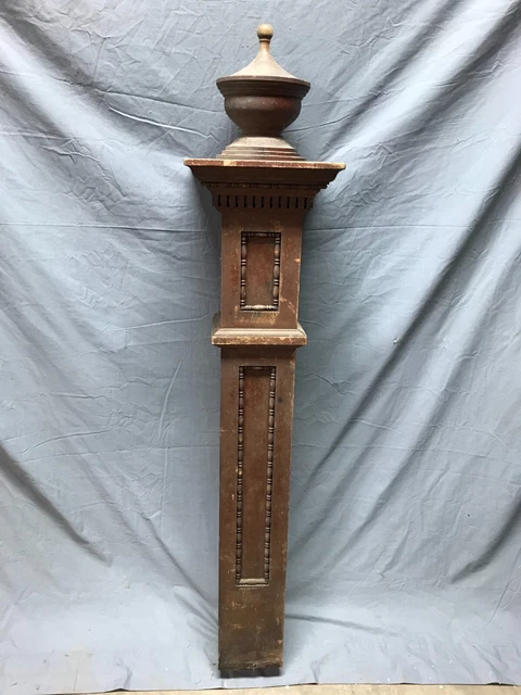 Antique Large Urn Top Hardwood 6x55 Interior Newel Post Vintage Old 275-23B