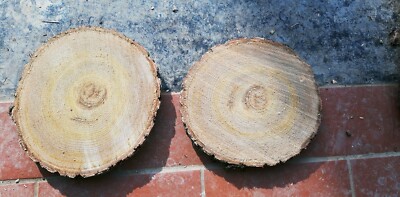 QIMM Dischi di Legno,Fette di Legno Legno,Naturale Rotondi 30 PCS 7-8cm Decorazioni Naturale Decorazioni Fette Dischetti con Foro Legno da Decorare per Ornamento di Natalizi 