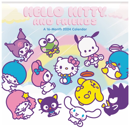 HELLO KITTY 2024 Wall Calendar Brand New 244021 16.95 PicClick