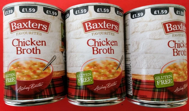 3 x zuppa di brodo di pollo Baxters Favourites 3 x 400 g = 1200 g SENZA GLUTINE BASSO CONTENUTO DI GRASSI