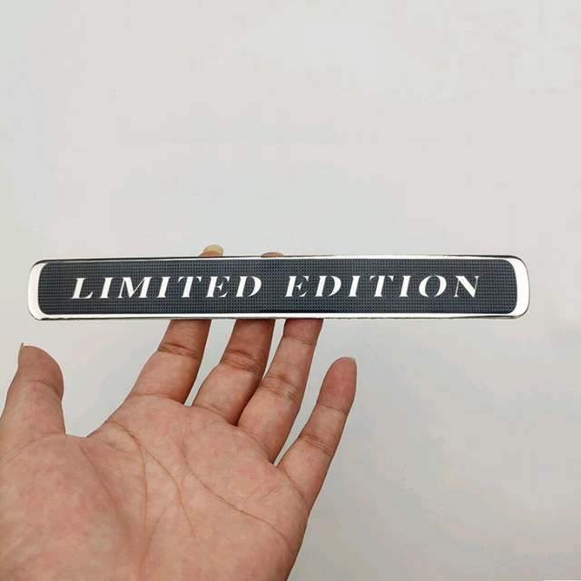 2 Insignias Metálicas Deportivas Edición Limitada Rojo Para Maletero O Guardabarros | Calcomanía 3D