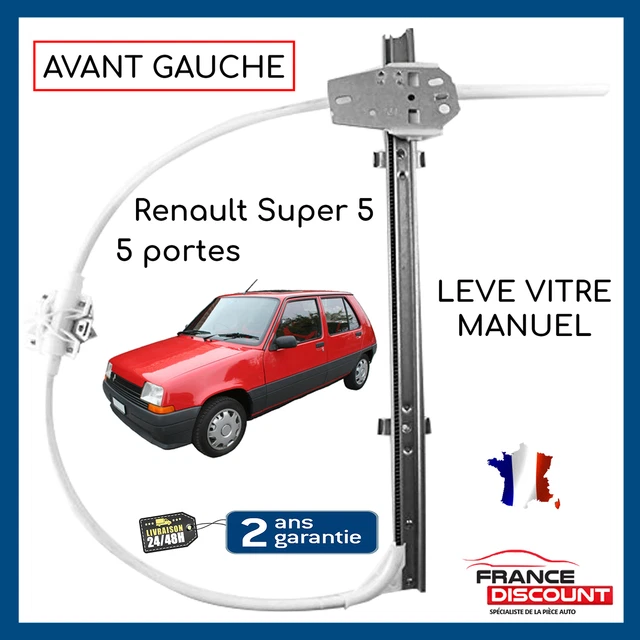Lève-vitre Manuel Avant Gauche Pour Renault Super 5 - Sans Moteur - Référence OEM 7700774979