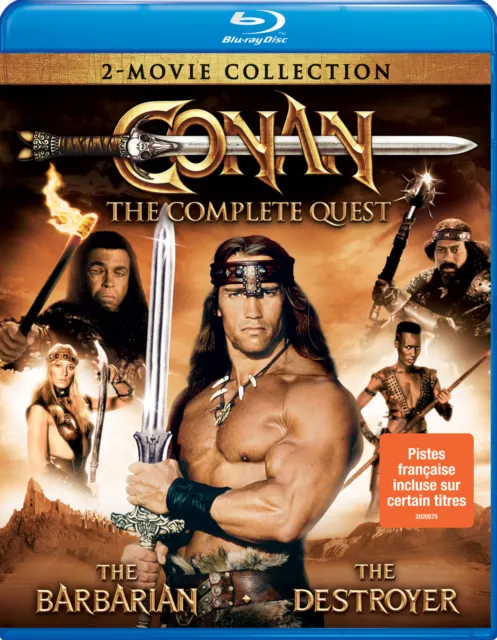 Conan: The Barbarian / Conan : The Destroyer  - Blu-ray - New - Schwarzenegger