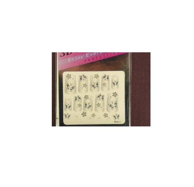 Sticker autocollant DIY Nail Art pour ongles à ongles - 5 feuilles