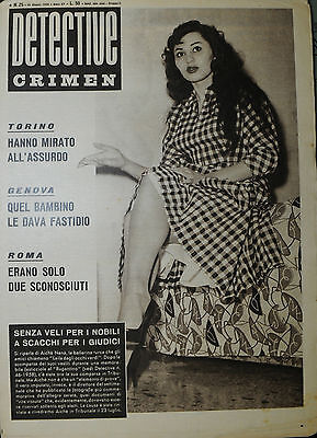 * Detective Crimen N°25/ 20/Giu/1959 * Genova : Quel Bambino Le Dava Fastidio *