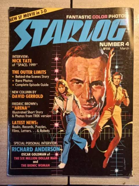 Starlog sci-fi magazine #4 March 1977 very good condition