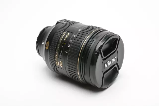 Nikon AF-S 16-80mm f2.8-4E Nikkor DX ED VR Wide Zoom lens, caps + UV filter