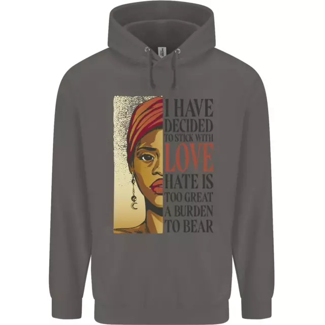 Adhesivo Con Amor Negro Vive Matter Hombre Sudadera 3