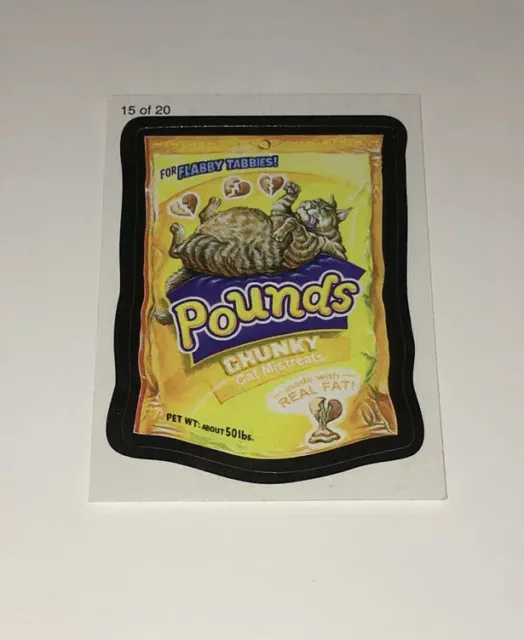2010 Topps Wacky Packages All New Series 7 #15 Of 20 Pounds For Flabby Tabbies