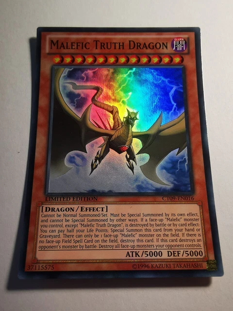 Yugioh! CT09-EN016 Malefic Truth Dragon Super Rare NEW