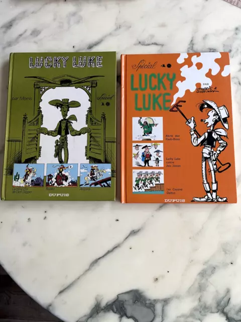 LOT 2 BD SPECIAL LUCKY LUKE N° 10 de 1980 et N° 40 de 1992 AU TOTAL 6 HISTOIRES